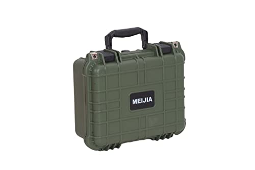 MEIJIA All Weather IP67 Waterproof Hard Camera Case,Hard Protective Case,Hard Case with Customizable Foam,Fit Use of Drones,Camera,Equipments,Pistols(Green,13.35 x11.63x5.98inches) - color: Green, size: 13.35 x11.63x5.98inches