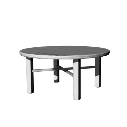 MRY-SFW Yao's Studio LYT48281 1/48 Miniature Factory Building Military Car Railroad Track Accessory Props Diorama Scenery Wood Round Dining Table Kitchen Table 3pcs