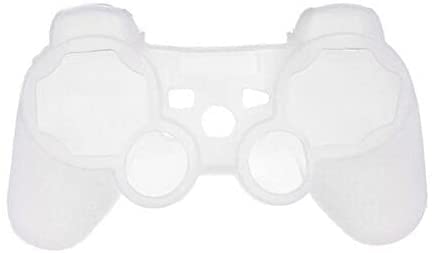 Soft Silicone Case Skin Cover Case Shell Protective Case for Sony PS3 Controller Gel Rubber Protective Case (White) - color: White