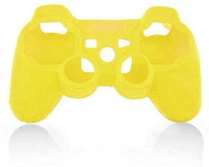 Soft Silicone Case Skin Cover Case Shell Protective Case for Sony PS3 Controller Gel Rubber Protective Case (Yellow) - color: Yellow