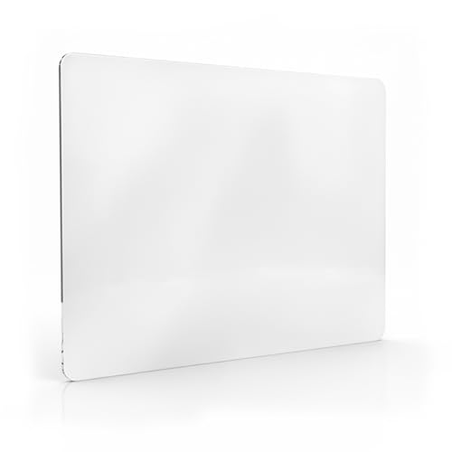 Glass Mouse Pad, 13.7x10.2 Inch Large Gaming Mousepad with Non-Slip Base, Special Glass Surface for Optimal Control, Clear Mouse Mat for Desk Computer Laptop Gamer Office Work - size: 13.7L x 10.2W inches
