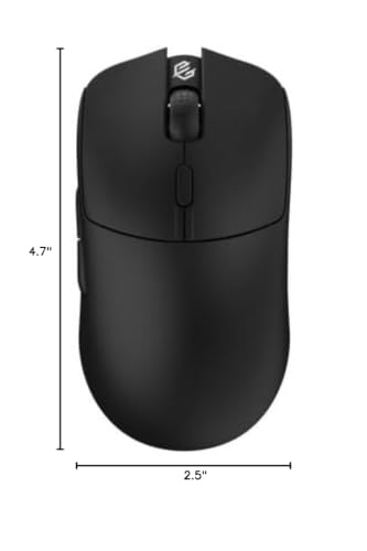 G-Wolves HTX ACE Wireless Gaming Mouse 39g Ultra Lightweight Design(Non-Honeycomb, Black) - color: Black, style: Non-Honeycomb