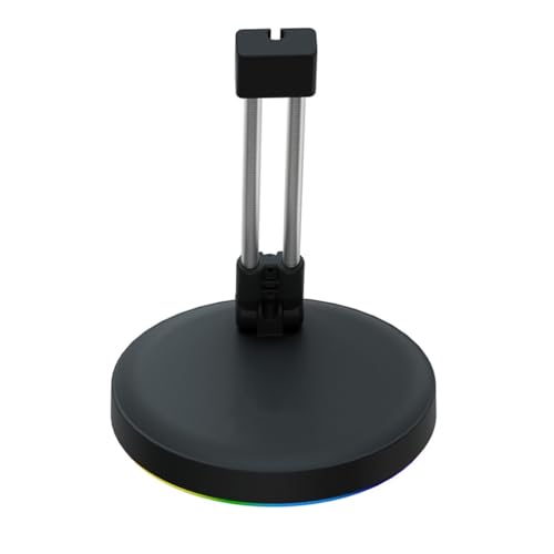 Color LED Gaming Mouse Bungee Slipproof Rubber Base Cable Management Bracket
