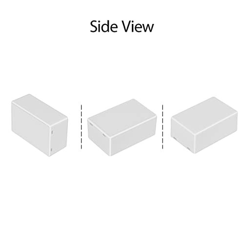 LeMotech Project Box 5 Pieces ABS Plastic Electrical Project Case Small Junction Box for Electronics White 2.75 x 1.77 x 1.14 inch (70 x 45 x 29 mm) - color: 5 pieces, size: 2.75"x 1.77"x 1.14"