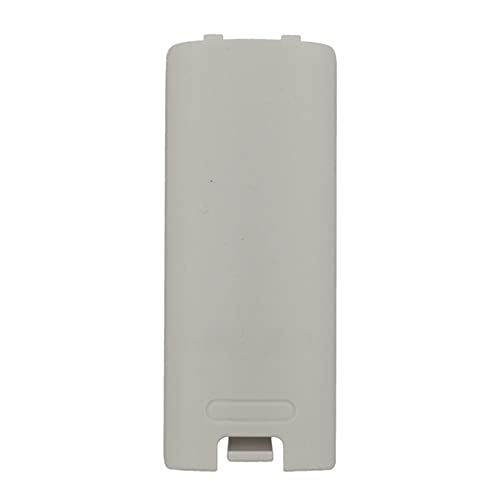 Battery Back Door Cover Lid Case for Wii Remote Controller Gamepad Handle Joypad Replacement (White) - color: White