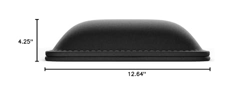 Glorious Wrist Pad/Rest - Compact - Black - Mechanical Keyboards, Stitched Edges, Ergonomic | 12x4 inches | 25mm/1in Thick (GWR-75) Compact (Black) - color: Black, size: Compact