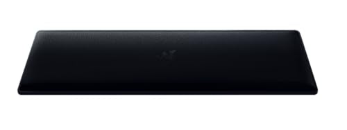 Razer Ergonomic Wrist Rest Tenkeyless - Ergonomic Leatherette Keyboard Wrist Rest (Plush Leatherette Cushion, Anti-Slip Rubber Feet, Compatible with Tenkeyless Keyboards) Black