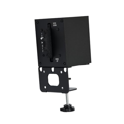 Meza Sim-Flight Simulator Trim Wheel Controller with Indicator, Desk Clamp Mount, Realistic Damping Feel, USB Plug and Play for MSFS 2020/2024, X-Plane and PC
