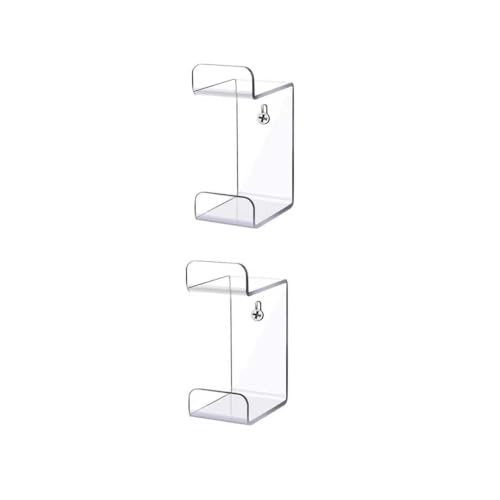 2PCS Acrylic Game Controller and Headphone Holders, Universal Dual Stand, Display Stand (Clear) - color: clear