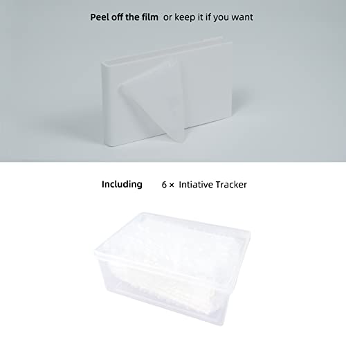 Acrylic Erasable Screen Top Initiative Trackers 6PCS for DND, Other Tabletop RPG (White 6pcs) - style: White 6pcs