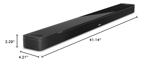 Bose Smart Ultra Dolby Atmos Soundbar, All-in-One Surround Sound System for TV, A.I. Dialogue Mode, Alexa and Google Voice Control, HDMI eARC, Black | Includes HDMI eARC cable, optical cable and remote for home theater, movies and clear dialogue - color:
