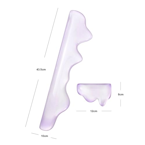 Clear Gel Wrist Rest for Keyboard and Mouse, Wrist Rest Set, Cute Ergonomic Silicone Wrist Rest for Keyboard 60%/68%/75% (Purple) - color: Purple