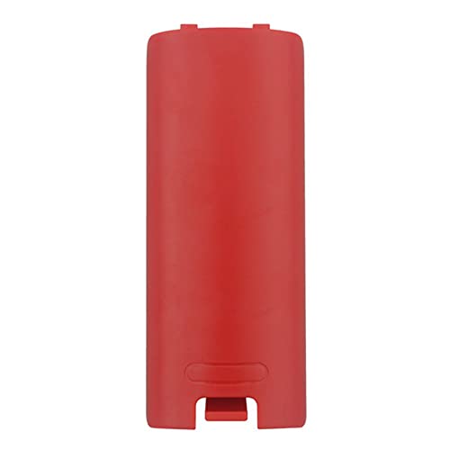 Battery Back Door Cover Lid Case for Wii Remote Controller Gamepad Handle Joypad Replacement (Red) - color: Red