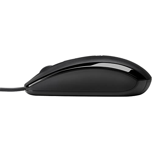HP E5E76AA#ABA X500 - Wired USB Mouse for Windows PC Desktop, Laptop, Notebook, Mac, computerand Chromebook, for Righty or Lefty Use ,Black - style: Classic