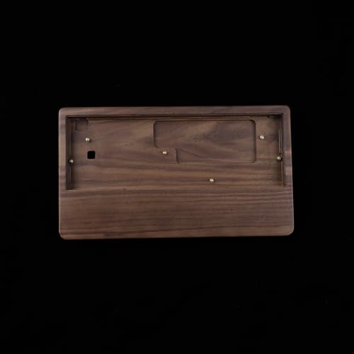 YMDK GH60 Walnut Wooden Case Wrist Rest 2 in 1 for 60% Mini Mechanical Gaming Keyboard Compatible Pok3r DZ60 YD60MQ XD64 - color: Walnut 2 in 1