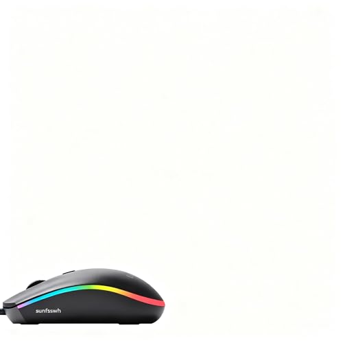 Wired Dual Mode Gaming Mouse & RGB Charging Mouse Pad Combo, 10W Qi Wireless Charger, Ergonomic Mice with RGB Light for Gaming & Office