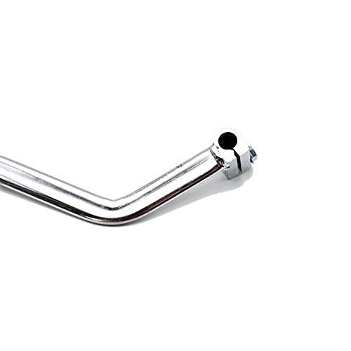 PRO BAT 135° Motorcycle Hand Control Gear Shift Lever Shifter 11mm | for 50cc 70cc 90cc 110cc 125cc 135cc 150cc 200cc 250cc Mini Quad ATV Bike Dune Buggy - color: silvery