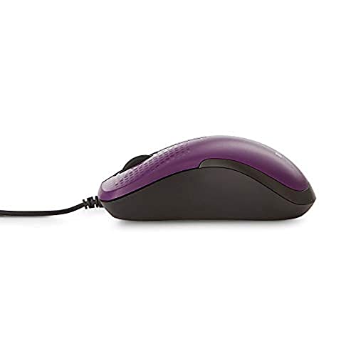 Verbatim Silent Corded Optical Mouse – Purple - color: Purple