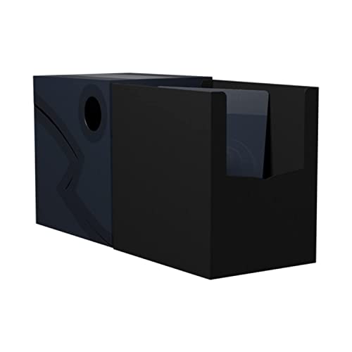 Dragon Shield Deck Box – Dragon Shield Double Shell: Midnight Blue/Black - MTG Card Sleeves are Smooth & Tough - Compatible with Pokemon & Magic The Gathering Cards - color: Midnight Blue/Black