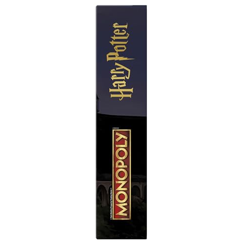 Hasbro Gaming Monopoly Harry Potter Edition Board Game | A Magical Adventure at Hogwarts | Ages 8 and Up | 2 to 6 Players | Family Games | Gifts for Kids and Adults