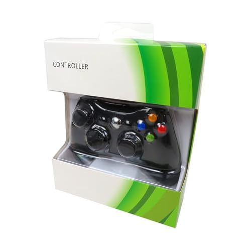 USonline911 USB Wired Controller Replacement for Xbox 360 Joypad Vibration Gamepad Joystick for PC Controller for Windows 7/8 / 10(Black