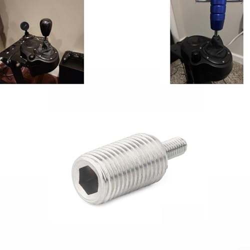 Stainless Steel Gear Shifter Adapter for Logitech G25 G27 G29 G920 Racing Wheel, M12x1.25 and M4x0.7 Threaded Screw