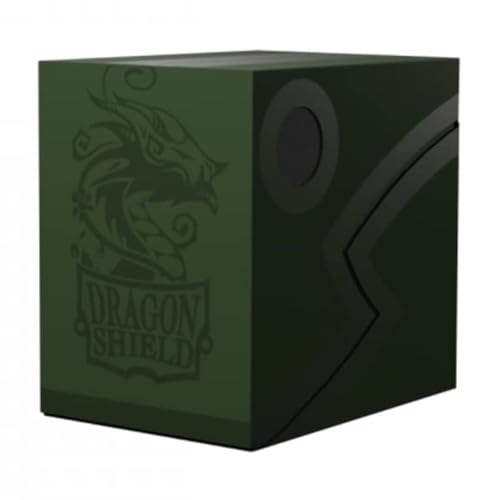 Dragon Shield Card Deck Box – Double Shell: Forest Green/Black – Durable and Sturdy TCG, OCG Card Storage – Compatible with Pokemon Yugioh Commander and MTG Magic: The Gathering Cards - color: Forest Green/Black