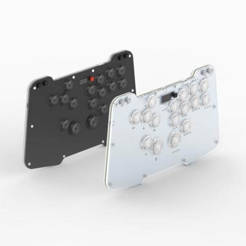 BITFUNX Duelpad Leverless Controller Arcade Stick, Zen16 Arcade Controller for PC/PS3/PS4/PS5/Switch/Steam, All-Button Arcade Fight Stick with SOCD/TURBO/Custom RGB/Hot-Swap/Low-Profile Switch - size: Extra Large