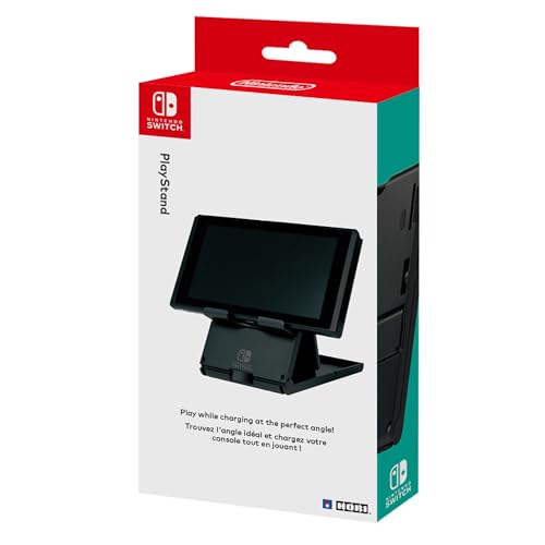 HORI Compact Playstand for Nintendo Switch Officially Licensed by Nintendo, Adjustable - style: Black