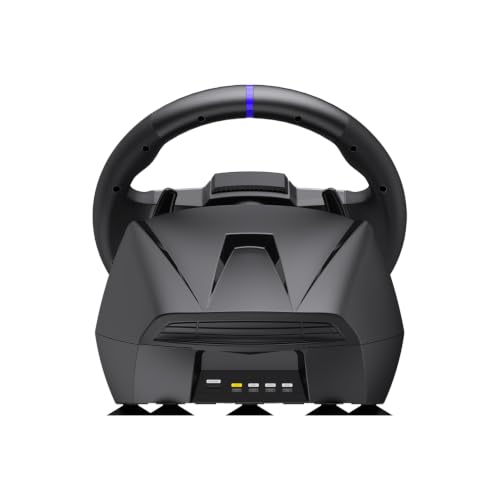 PXN Racing Wheel, 270&900° V9 Gen2 Gaming Steering Wheel | 3 Pedals, H Shifter, APP Support, Vibration Feedback, for PC, PS4, Xbox One, Xbox Series X/S