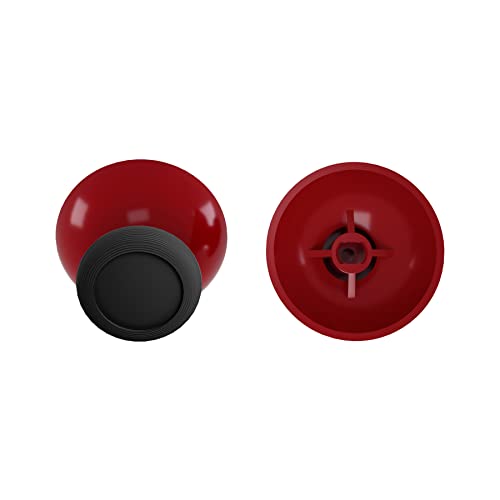 eXtremeRate Carmine Red & Black Replacement 3D Joystick Thumbsticks, Analog Thumb Sticks with Cross Screwdriver for Nintendo Switch Pro Controller - color: Black & Carmine Red