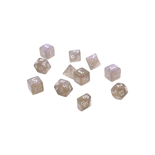 Ultra PRO - Eclipse 11 Würfelset (Smoke Grey) - Großartiges Würfelset für alle Arten von Karten- und Brettspielen wie, DND, MTG und RPG - UP Your Game With Ultra PRO - color: Smoke Grey