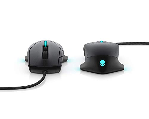 Alienware Gaming Mouse 510M RGB Gaming Mouse AW510M: 16, 000 DPI Optical Sensor - Alienfx RGB - 10 Buttons - Adjustable Scroll Wheel - Large Click Anywhere L/R Buttons