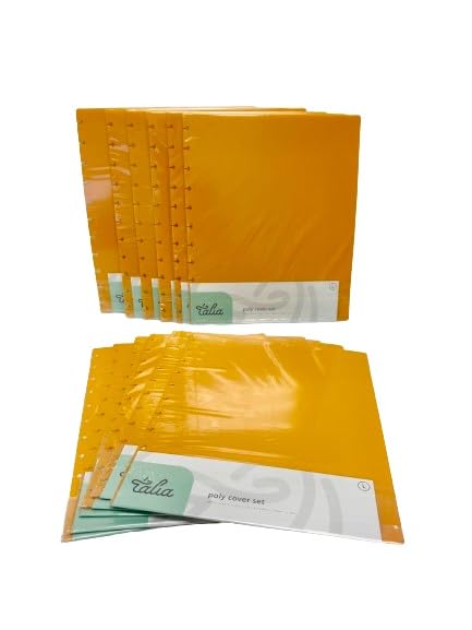 Talia Discbound Notebook - Cover Set (BBQ Mustard 12pk (no discs), Letter Size) - color: Bbq Mustard 12pk (No Discs), size: Letter Set