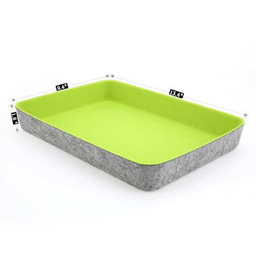 2pc Office desk drawer organizer Paper File Tray Green Turquoise - color: Green +Turquoise