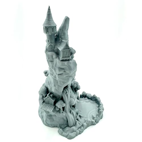 Mountain Village Dice Tower - D&D RPG Tabletop Gaming Accessory - Modular Design for Easy Storage