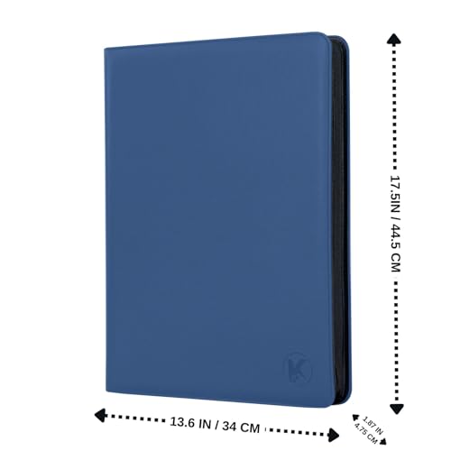 1000+ Pockets Trading Card Binder, 16-Pocket Card Ablum Compatible with MTG,Sports Cards & Other Standard Size Trading Cards (Blue) - color: Blue