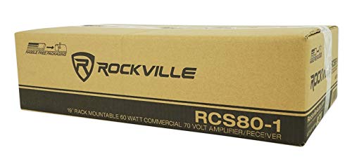 Rockville Commercial Audio Bundle 3.5" Swivel Wall Mount Speakers
