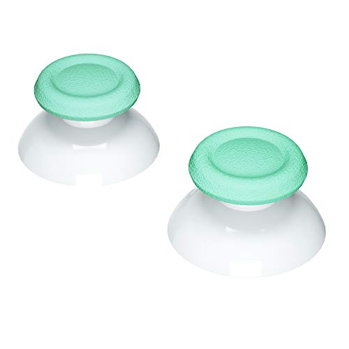 eXtremeRate Mint Green & White Dual-Color Replacement 3D Joystick Thumbsticks for PS5 Controller, Analog Thumb Sticks with Screwdriver for PS4 Slim Pro Controller - color: Mint Green White