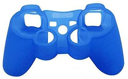 Silicone Case Soft Protective Skin Cover for PS3 Controller Gel Rubber Case Cover Replacement (Blue) - color: Blue