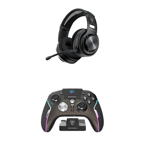 Bundle of Turtle Beach Atlas Air Wireless Open Back PC Gaming Headset + Stealth Ultra High-Performance Wireless Gaming Controller for Xbox Series X|S, Xbox One, PC & Android, Black