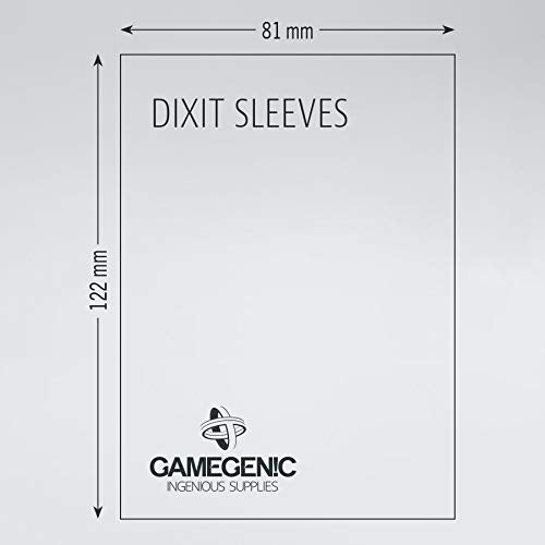 Matte Board Game Sleeves | Pack of 90 Matte Sleeves | 81 by 122 mm Card Sleeves Optimized for Use with Dixit and Mysterium | Premium Card Protection | FFG Sand Color Code | Made by Gamegenic