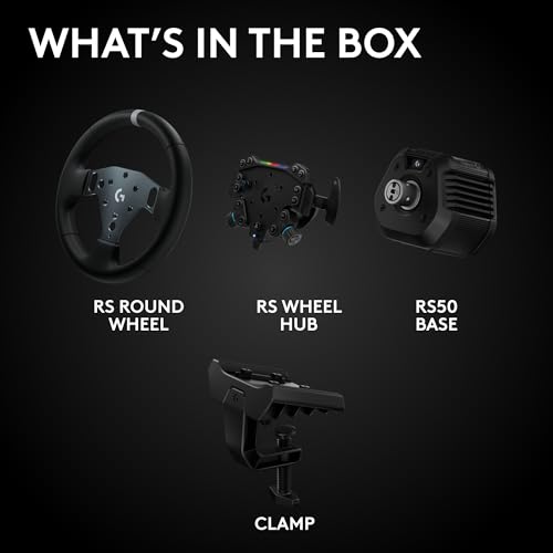Logitech G RS50 Direct Drive Racing Wheel, Hub, & Base for PS5/PS4/PC | 8 Nm Direct Drive, 11 inch Wheel, 13 Buttons, Adjustable Paddle Shifters, TRUEFORCE Force Feedback Integration - style: Playstation | PC