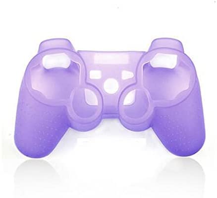 Soft Silicone Case Skin Cover Case Shell Protective Case for Sony PS3 Controller Gel Rubber Protective Case (Purple) - color: Purple