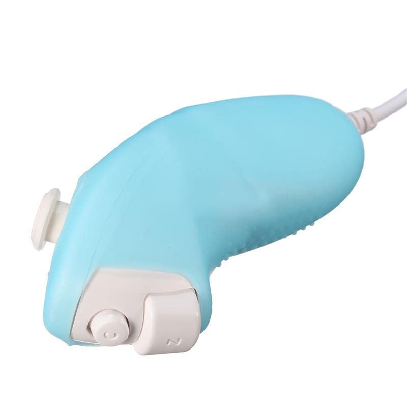 Soft Silicone Cover Case Skin Pouch for Wii Remote Nunchuk Controller Left and Right Joystick Silicone Case Soft Skin Cover (Blue) - color: Blue