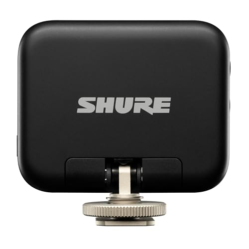 Shure MoveMic Receiver - Cold Shoe Mountable Camera Receiver for MoveMic Lavalier Microphones, Compatible with Most DSLR Cameras and Computers, for Mobile Content Creators (MV-R-Z7) | Digital receiver with USB-C and 3.5mm connectors for cameras, computers