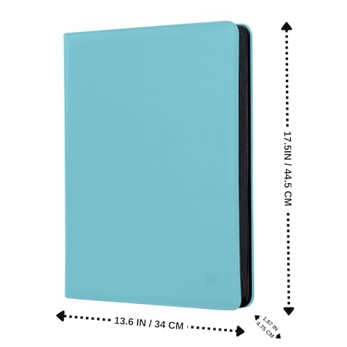 1000+ Pockets Trading Card Binder, 16-Pocket Card Ablum Compatible with MTG,Sports Cards & Other Standard Size Trading Cards (LIGHT BLUE) - color: LIGHT BLUE