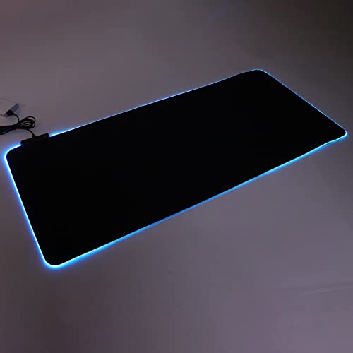 RGB Mouse Pad with 12 Lighting Effects, Large Gaming Mousepad, Foldable Mouse Mat for Computer, Micro Textured for Precise Tracking, Includes USB Cable