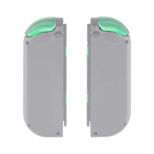 eXtremeRate DIY Full Set Buttons for Nintendo Switch & Switch OLED, Custom Replacement Buttons for JoyCon, ABXY Direction Keys SR SL L R ZR ZL + - Home Capture Trigger Buttons Springs - Mint Green - color: Mint Green
