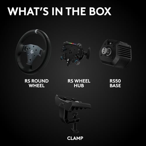 Logitech G RS50 Direct Drive Racing Wheel, Hub, & Base for Xbox/PC | 8 Nm Direct Drive, 11 inch Wheel, 13 Buttons, Adjustable Paddle Shifters, TRUEFORCE Force Feedback Integration - style: Xbox | PC